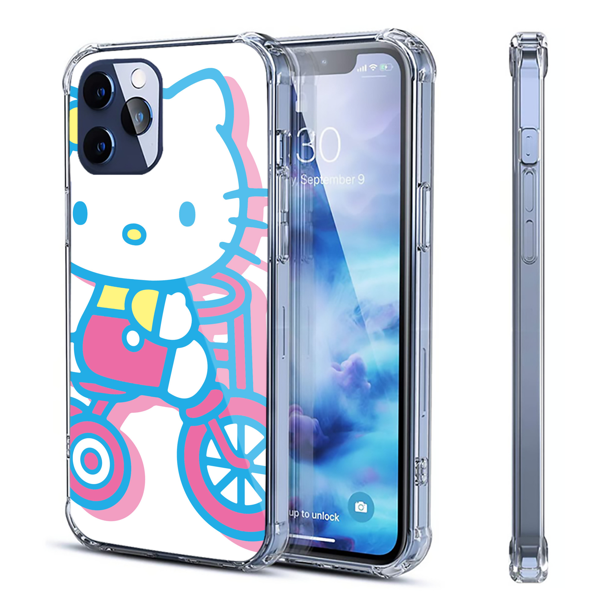 （画像用） Hello Kitty ハローキティ 【iPhone 12シリーズ対応】透明スマホケース（クリアソフトケース）